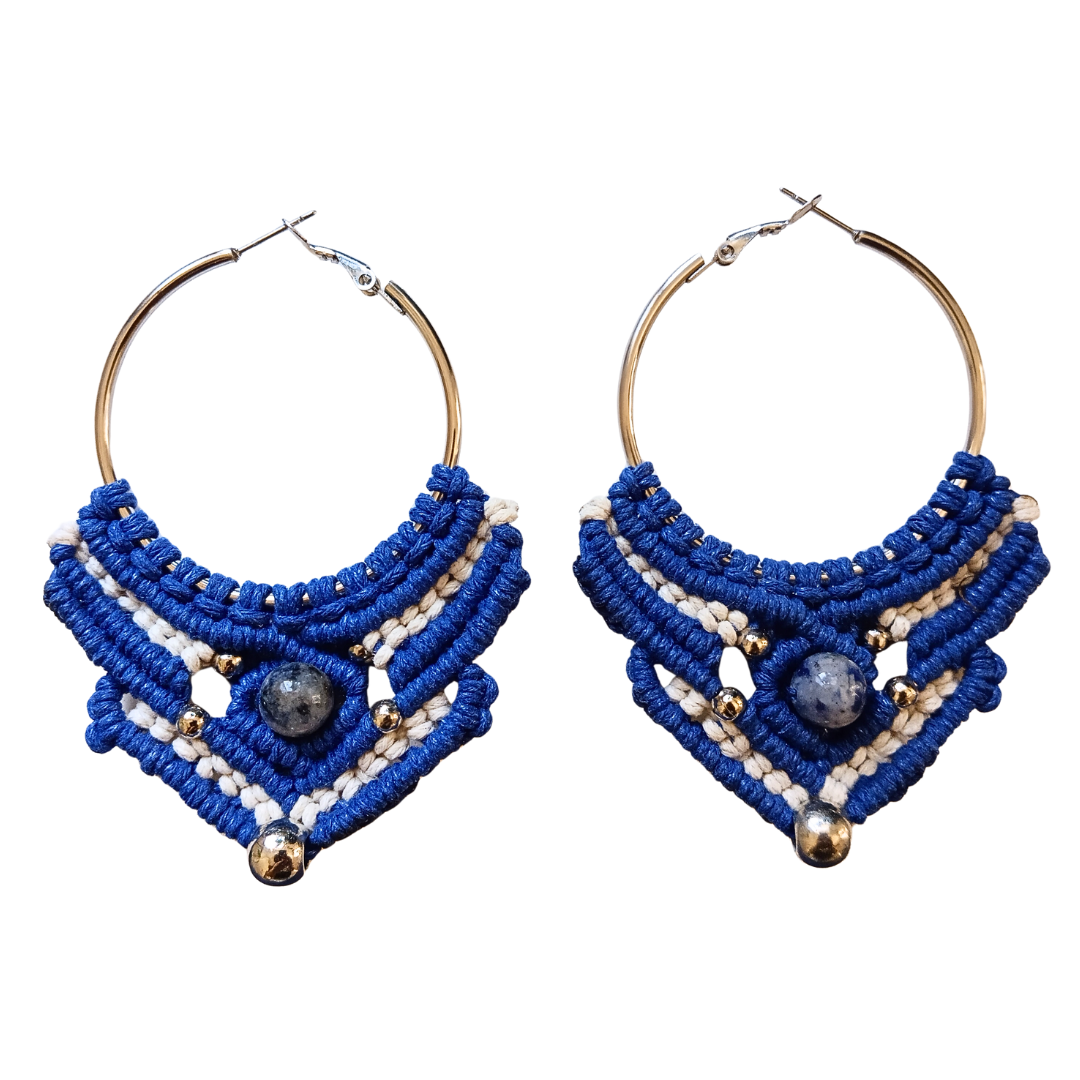 Argolas Azuis com Sodalite