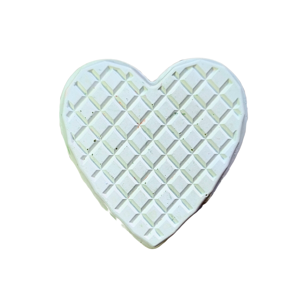 Vela Caixa Coração com Óleo Essencial de Alecrim e Aventurina Verde