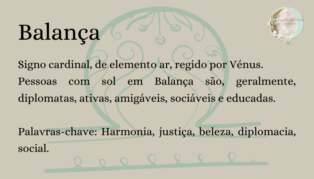 Vela Signo Balança