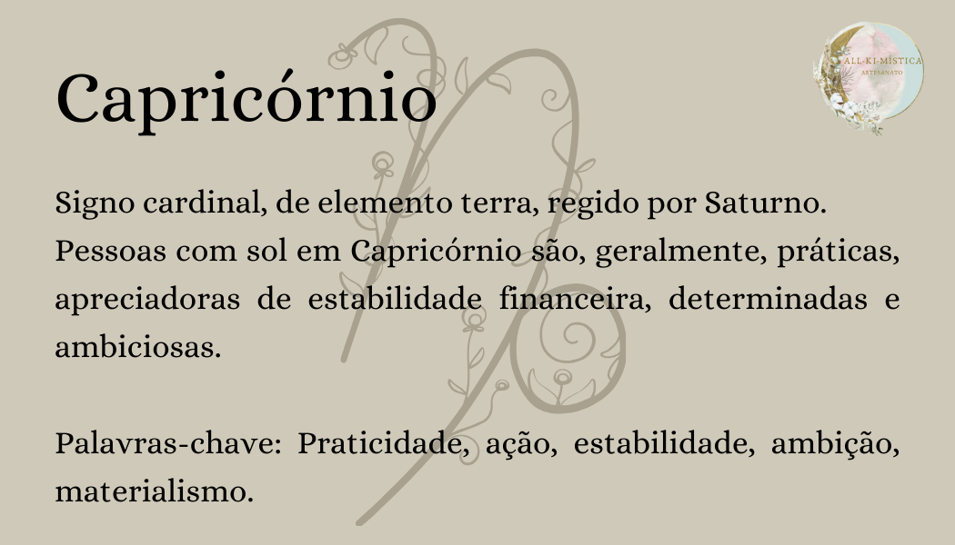 Vela Signo Capricórnio