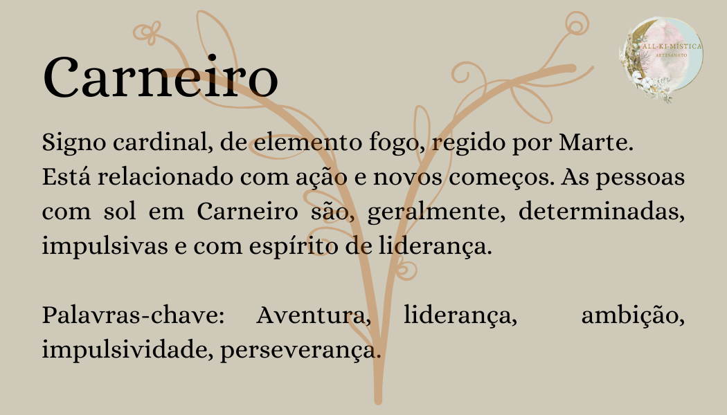 Vela Signo Carneiro