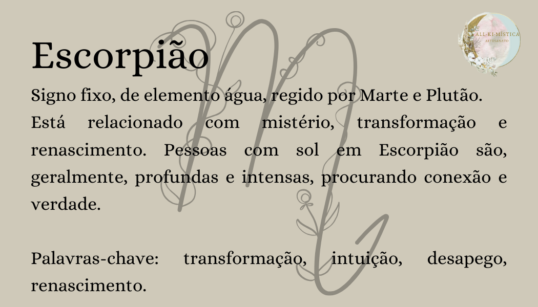 Vela Signo Escorpião