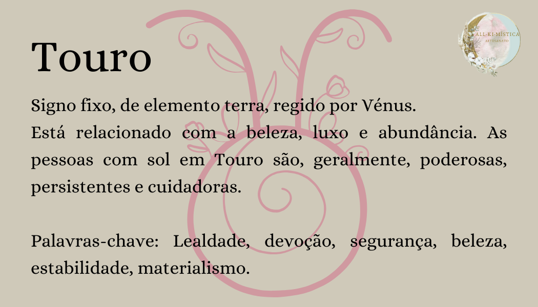 Vela Signo Touro