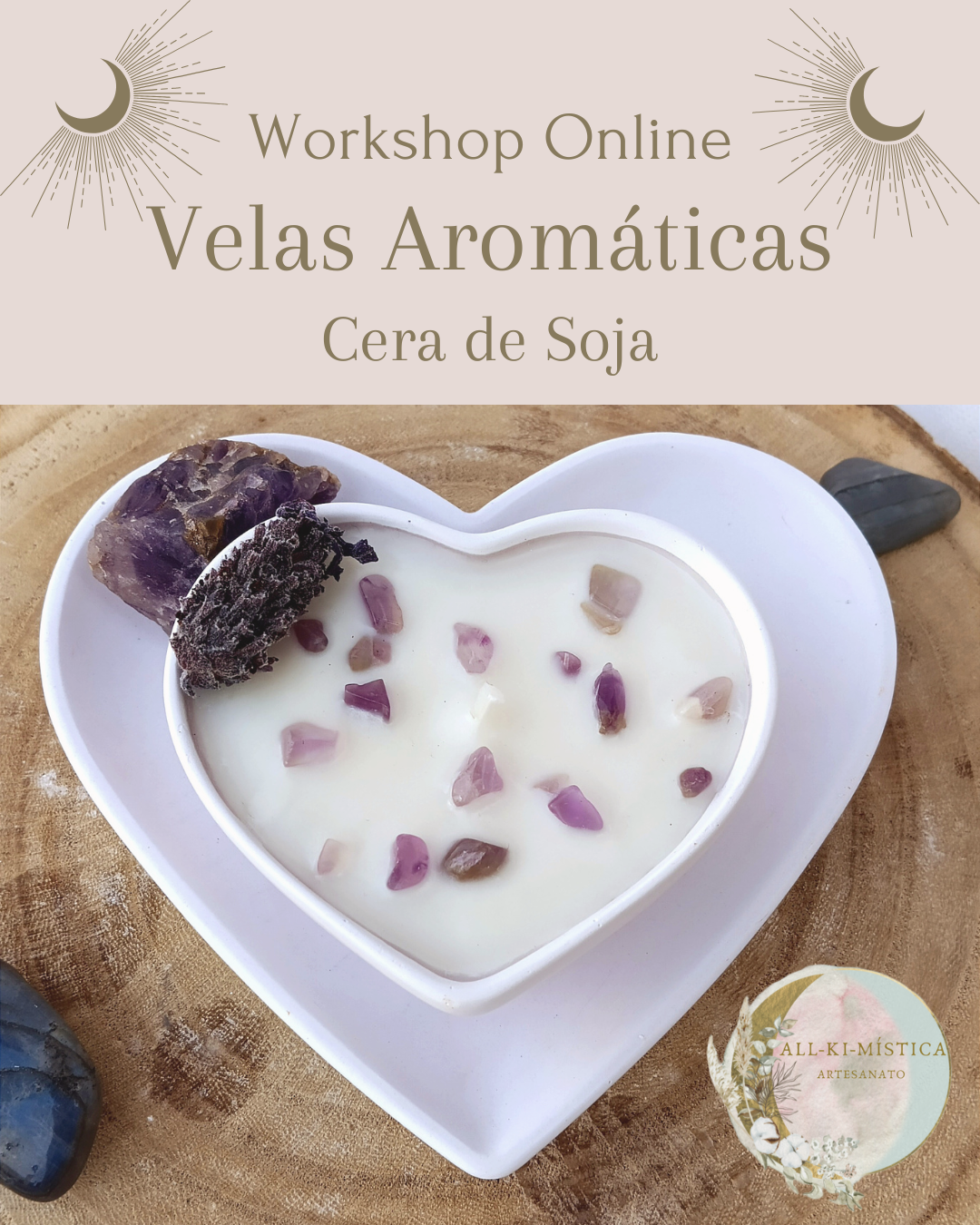 Workshop Online de Velas Aromáticas de Cera de Soja