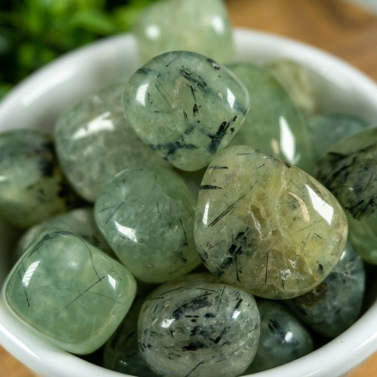 Vela Eucalipto em base Cara com Prehnite