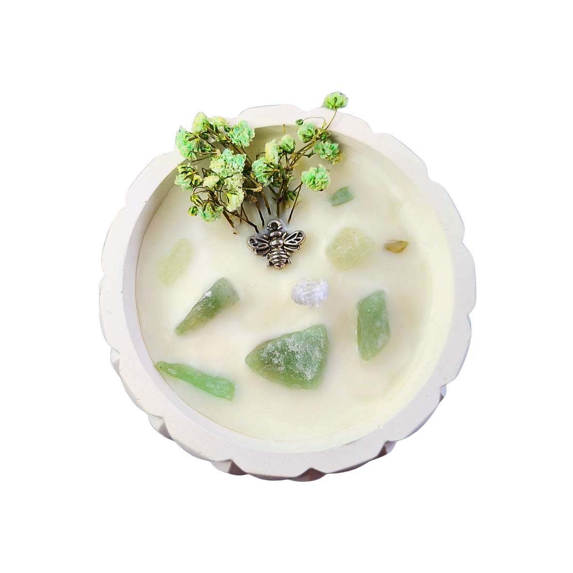 Vela Tagine com Óleo Essencial de Hortelã-Pimenta e Aventurina Verde