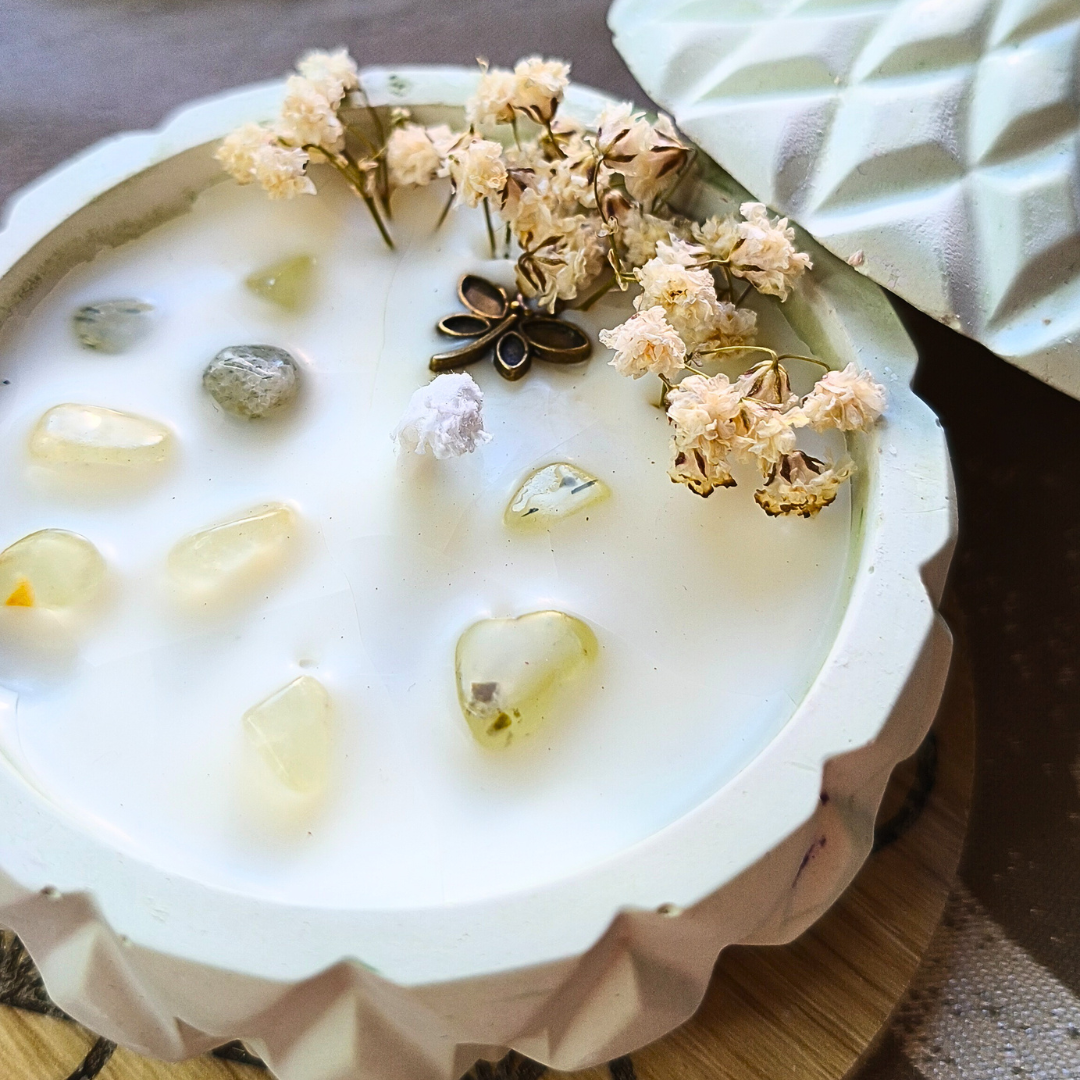 Vela Tagine com Óleo Essencial de Eucalipto e Prehnite