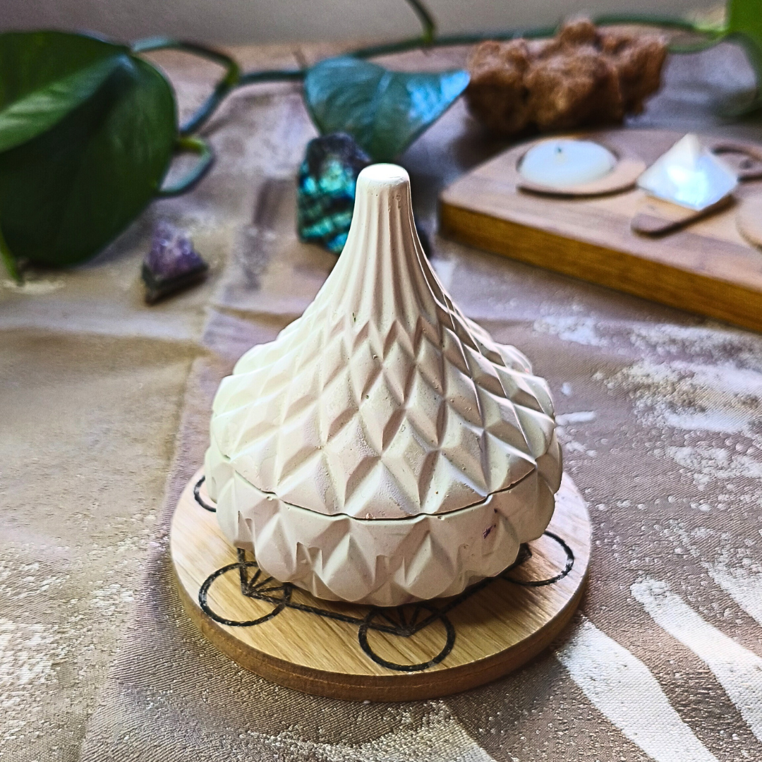 Vela Tagine com Óleo Essencial de Eucalipto e Prehnite