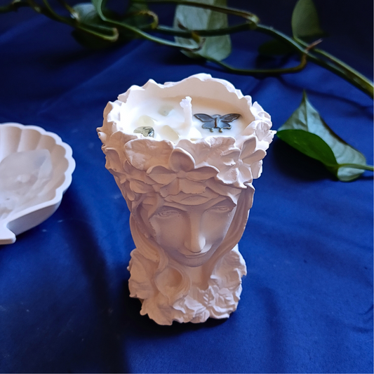 Vela Gaia com Óleo Essencial de Eucalipto e Prehnite