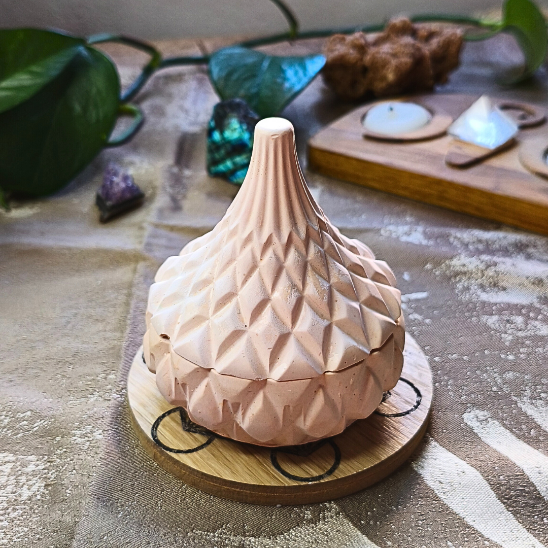 Vela Tagine com Óleo Essencial de Laranja e Olho de Tigre