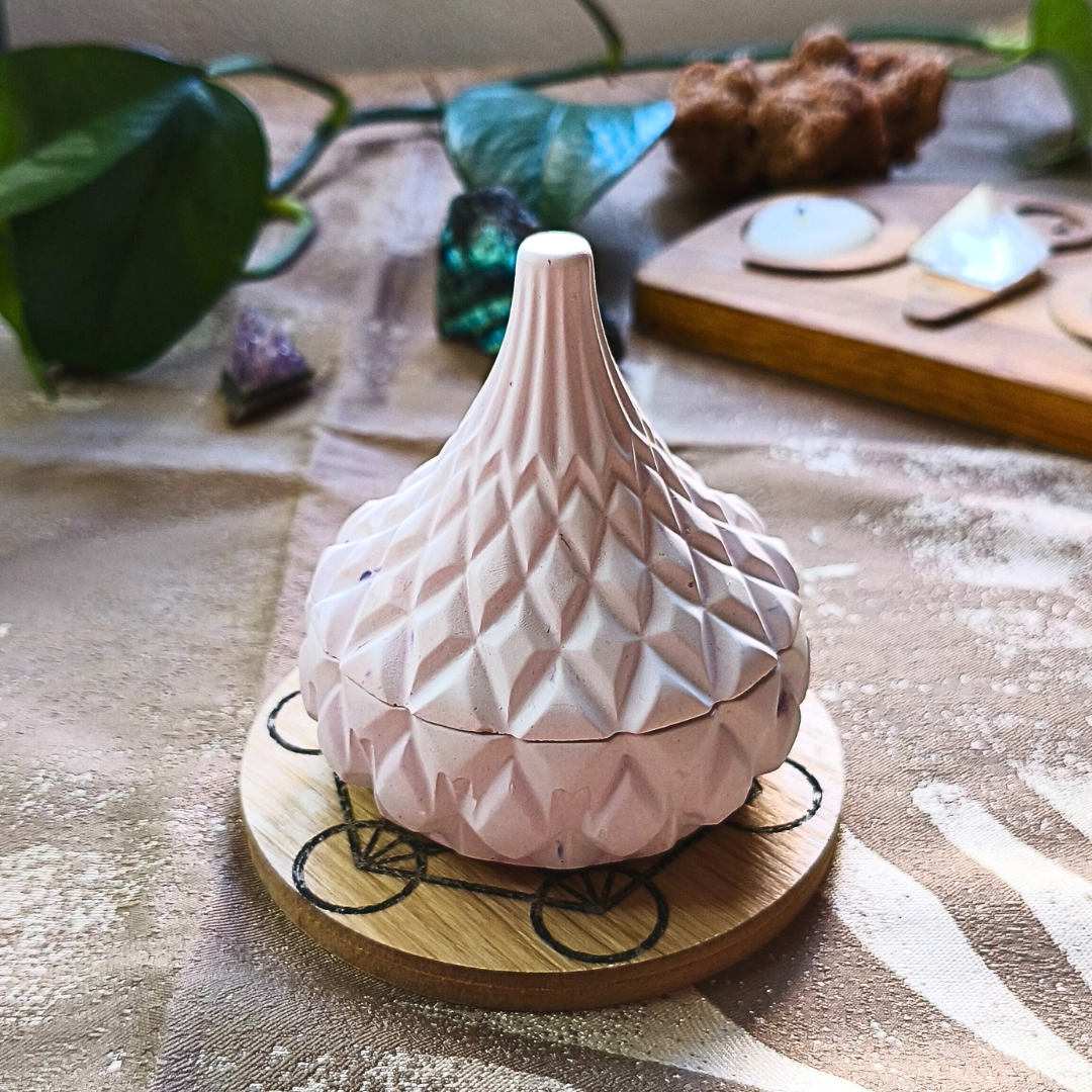 Vela Tagine com Óleo Essencial de Lavanda e Ametista