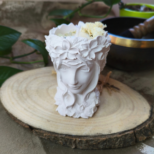Vela Gaia com Óleo Essencial de Eucalipto e Prehnite