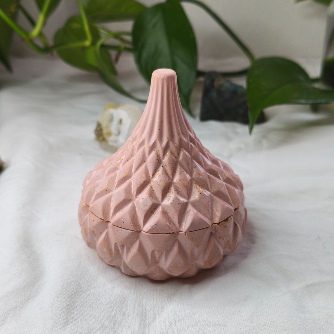 Vela Tagine com Óleo Essencial de Lavanda e Quartzo Rosa