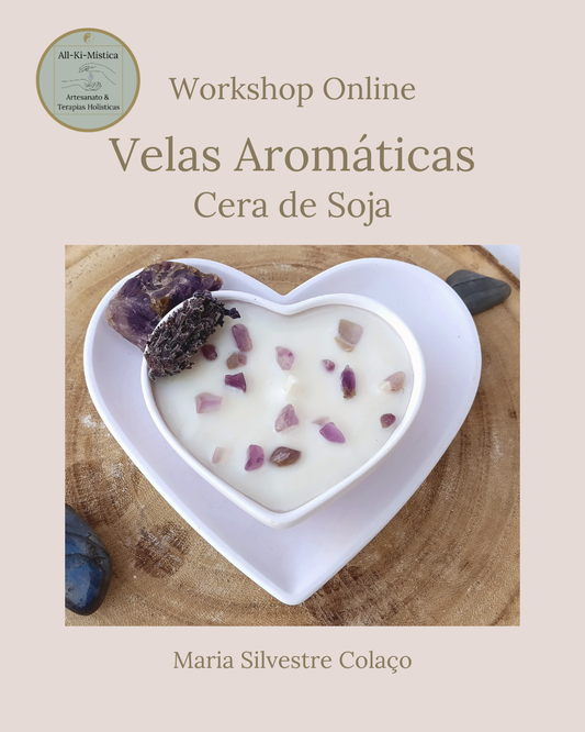Workshop Online de Velas Aromáticas de Cera de Soja