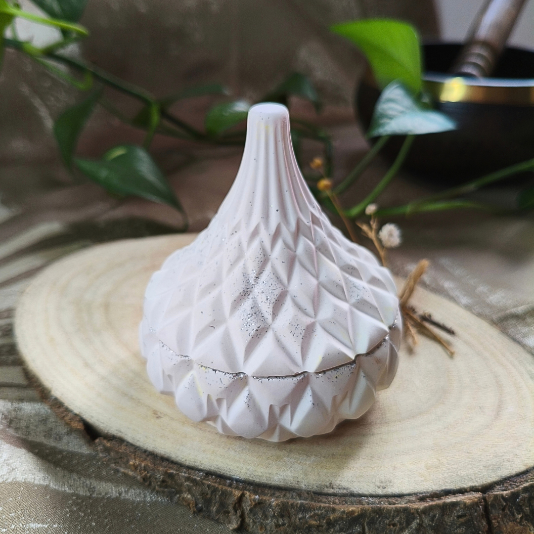 Vela Tagine com Óleo Essencial de Alecrim e Aventurina Verde