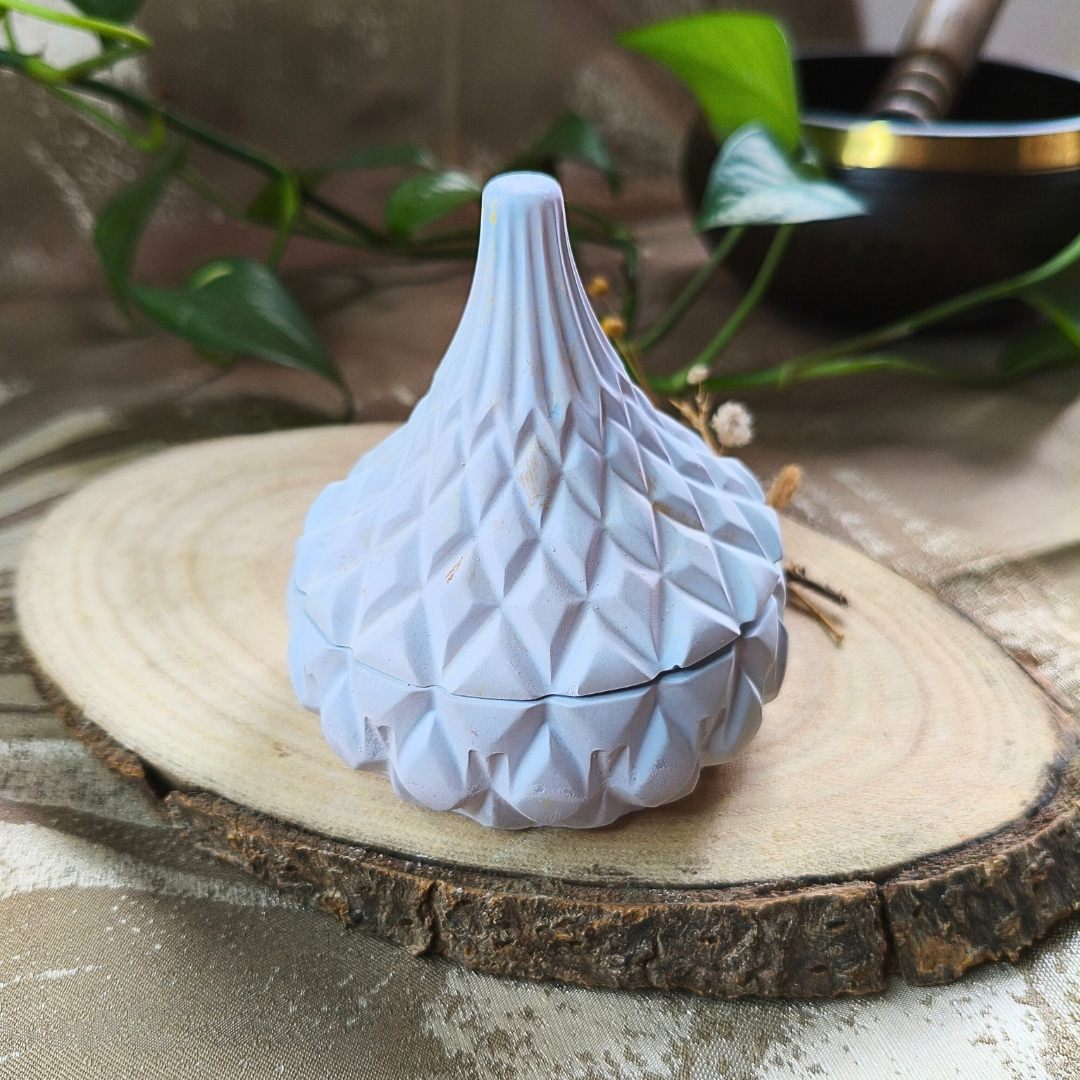 Vela Tagine com Óleo Essencial de Hortelã Pimenta e Lápis Lazúli
