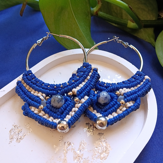 Argolas Azuis com Sodalite