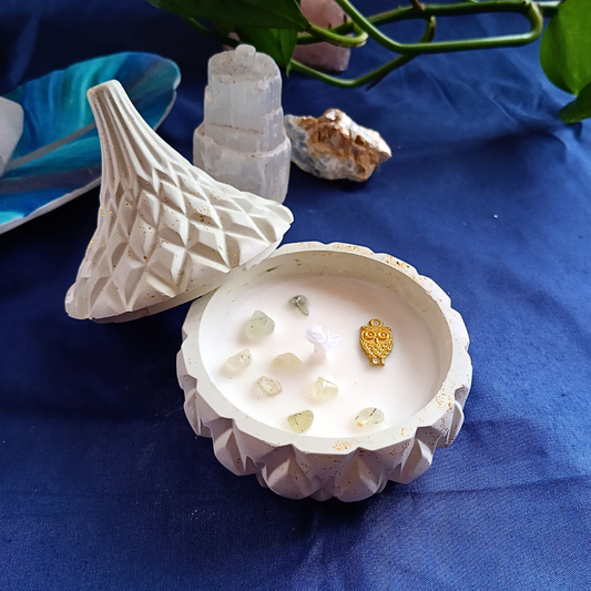Vela Tagine com Óleo Essencial de Hortelã Pimenta e Prehnite